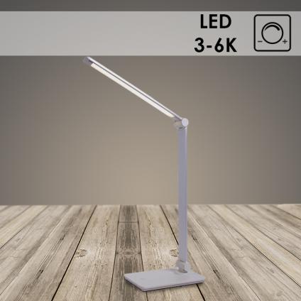 Светильник настольный Росток 084 LED диммер 6W серебро